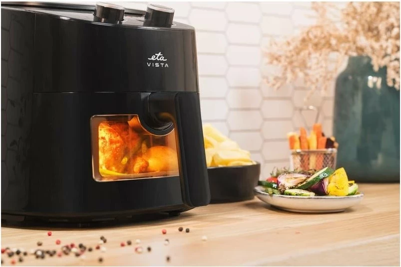 Pekač na vroči zrak ETA Vista 016890000, 4.3L, 1300 W, črn