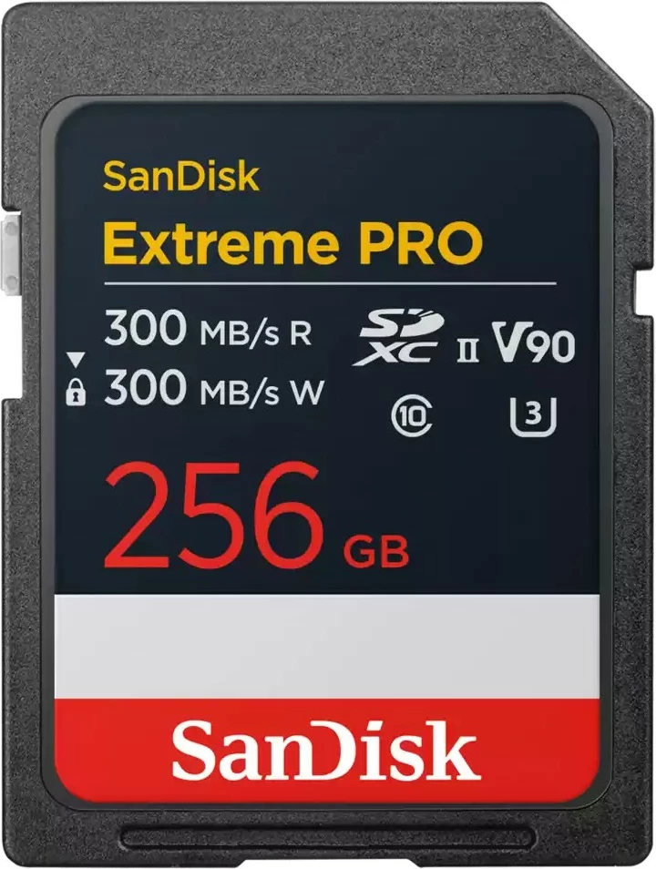 Kartica za pomnilnik 256 GB Sandisk Extreme PRO SDXC, Class 10 UHS-II, črna Kartica za pomnilnik 256 GB Sandisk Extreme PRO SDXC, Class 10 UHS-II, črna