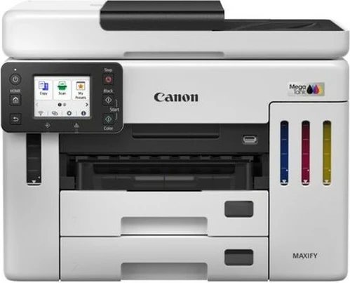 Večfunkcijska inkjet naprava z polnilnimi rezervoarji za črnilo Canon MAXIFY GX7140, tiskanje/skeniranje/kopiranje/faks, črno-bela