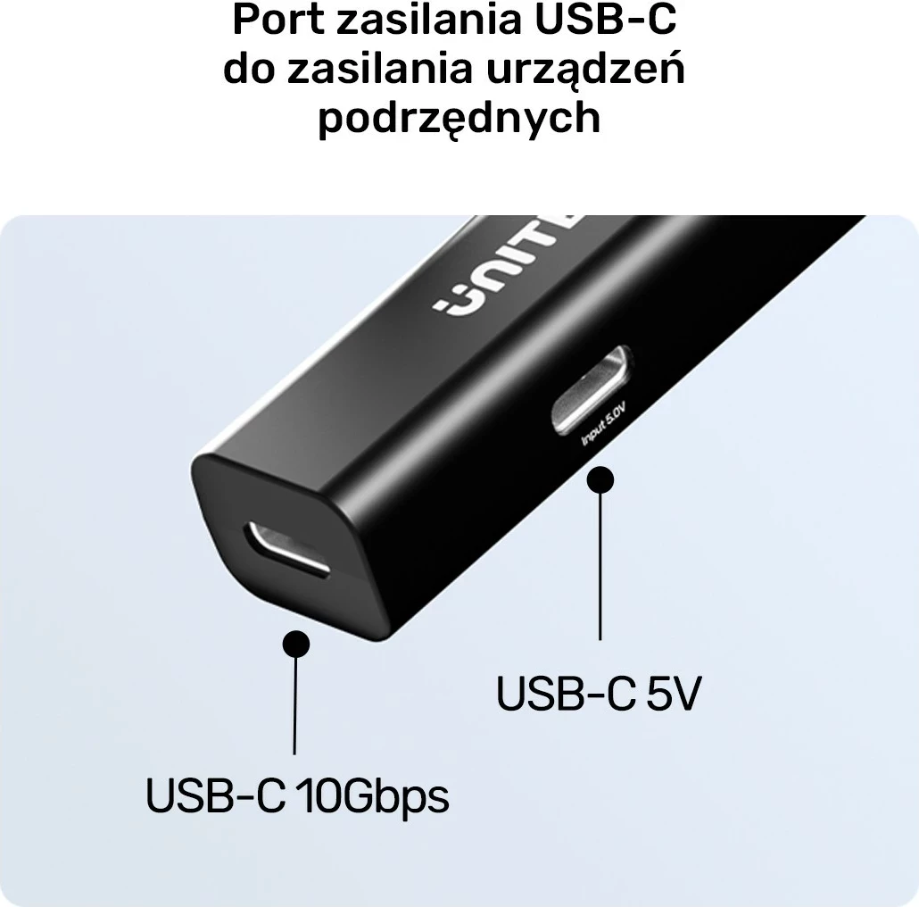 Podaljševalni kabel USB-C 5 m, 10 Gbps, črn Unitek