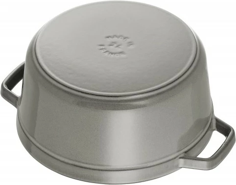 Lonček za počasno kuhanje Staub, litoželezo, 20 cm, siv