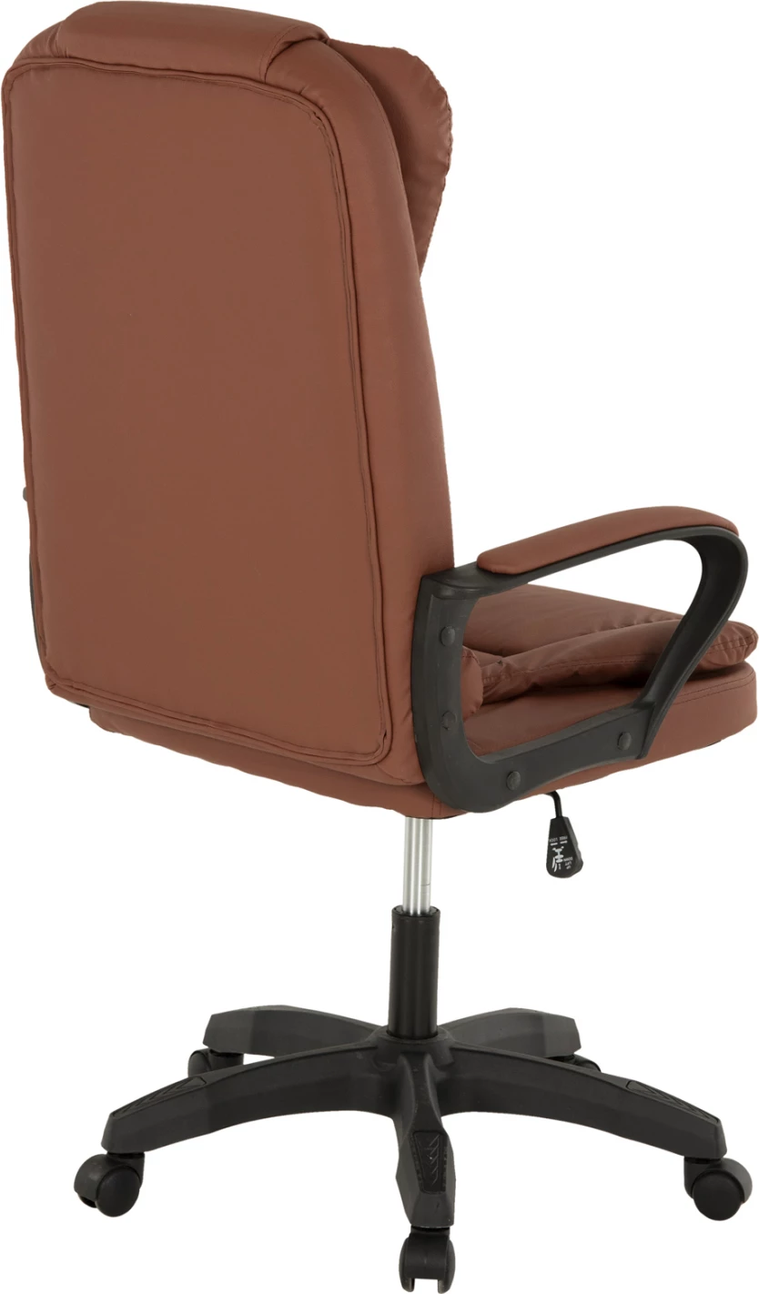 Pisarniški stol FH1187.02 rjava PU-črna polietilenska osnova 64x69x117Hcm