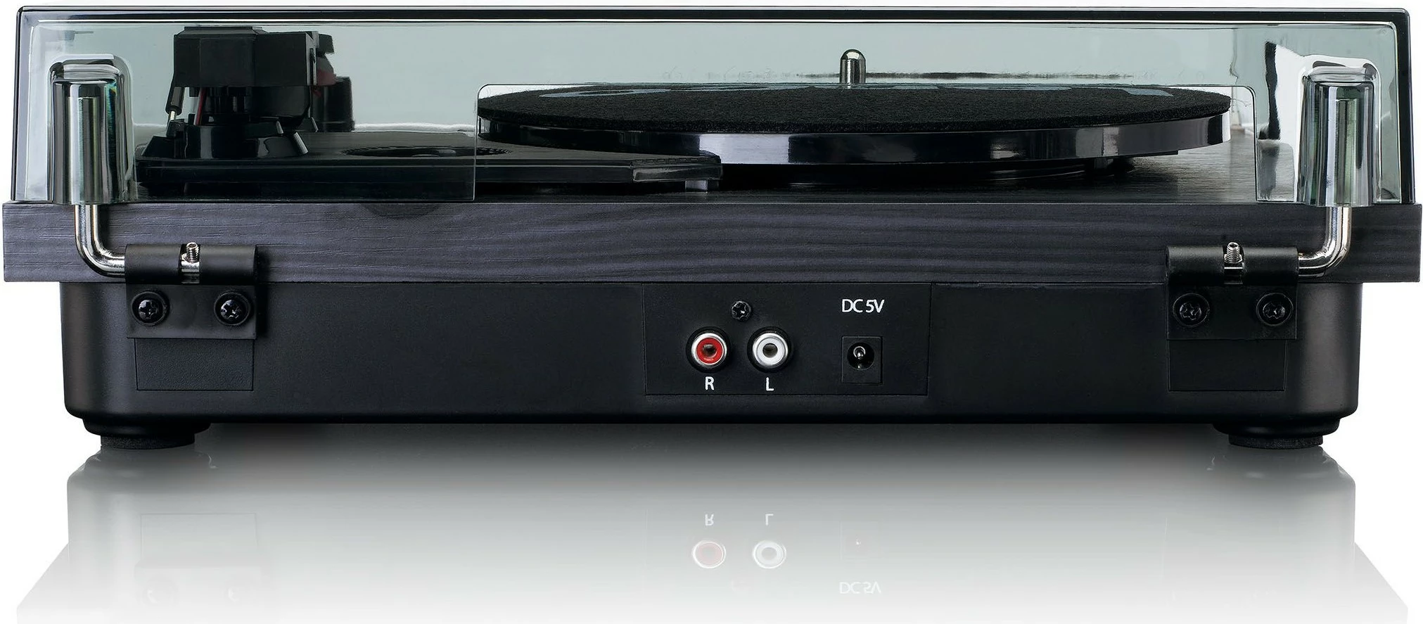Gramofon z zvočniki Lenco LS-10BK, 3,5 mm, RCA, črno/leseno Gramofon z zvočniki Lenco LS-10BK, 3,5 mm, RCA, črno/leseno