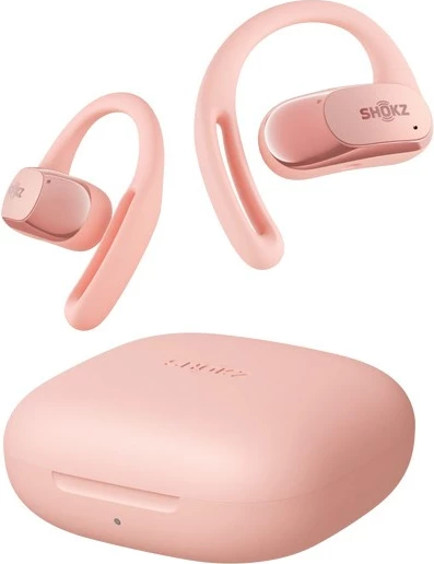 Brezžične slušalke SHOKZ OpenFit Air, Bluetooth, rožnate