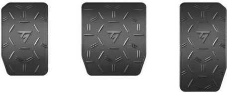 Gumijasti pokrovi za pedale Thrustmaster T-LCM, črni, komplet