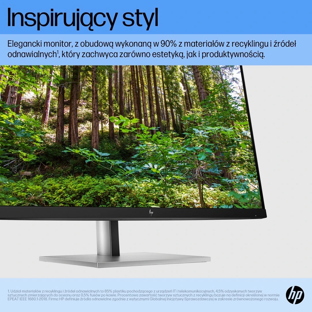 27" Full HD monitor, 75 Hz, črn/srebrn — HP E27 G5