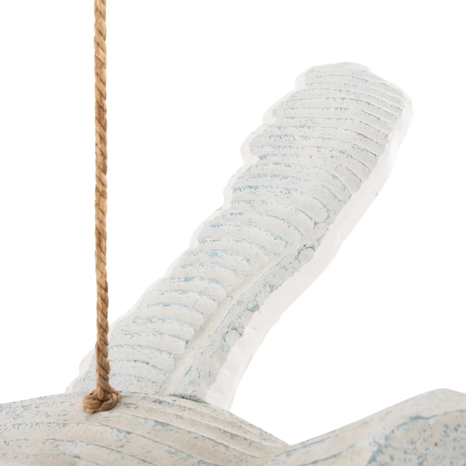 Viseča dekoracija galeb FH4302 iz albasijinega lesa v modrem pranju 93x62x12-100H cm