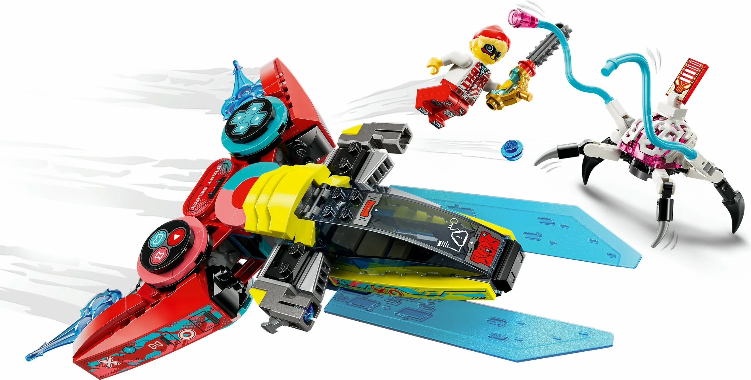 Gradbeni set DREAMZzz Cooper's Gaming Controller Jet LEGO 71489, 266 delov, večbarven