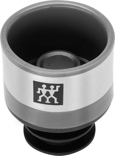 Vakumski pokrov za steklenice Zwilling Fresh&Save 36802-000-0, plastika/nerjaveče jeklo, črno/siv