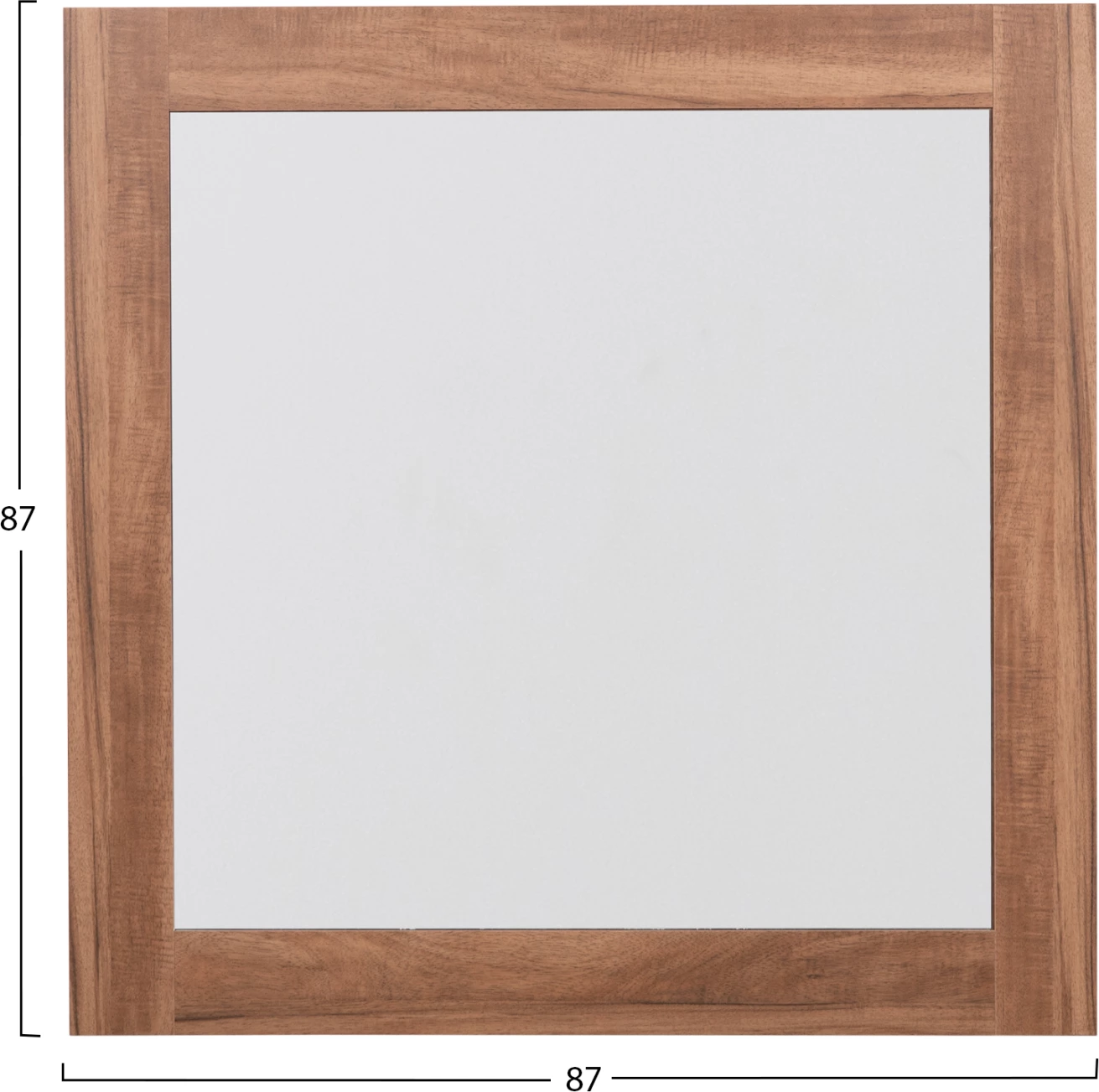 Stensko ogledalo kvadratne serije HARRY FH4485.01 melamin v naravni barvi lesa 87x2(debelina)x87cm