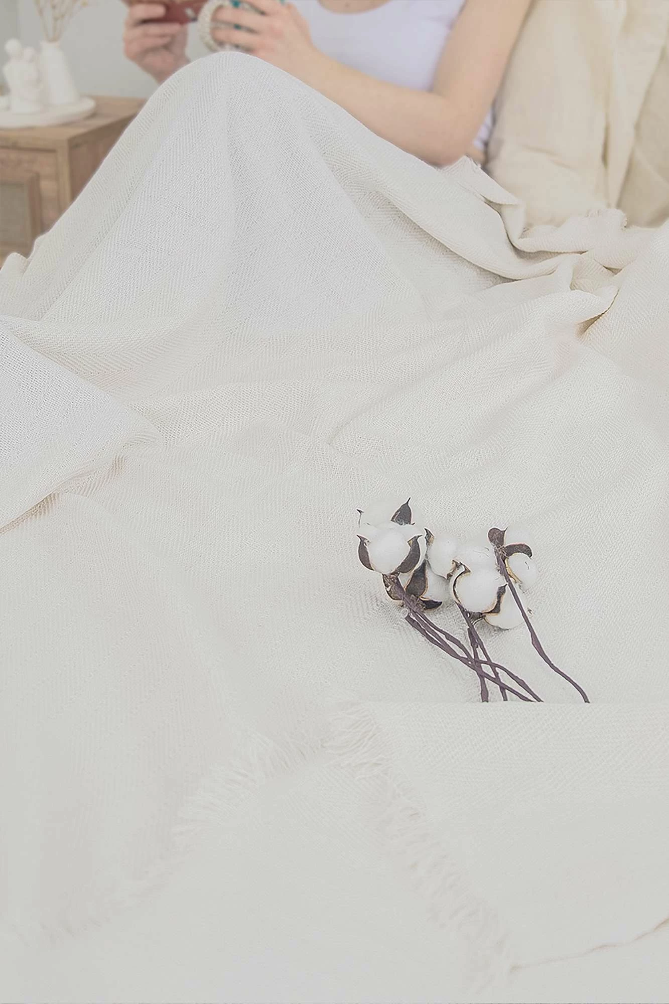 Odeja Double Pique Marla, krem, 220 x 240 cm