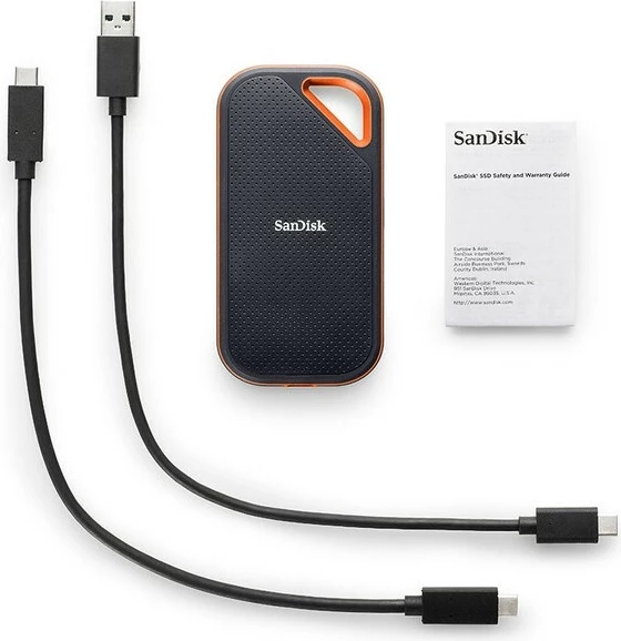Zunanji SSD 2 TB SanDisk Extreme PRO, USB Type-C, 3.2 Gen 2, 2000 MB/s, črn Zunanji SSD 2 TB SanDisk Extreme PRO, USB Type-C, 3.2 Gen 2, 2000 MB/s, črn