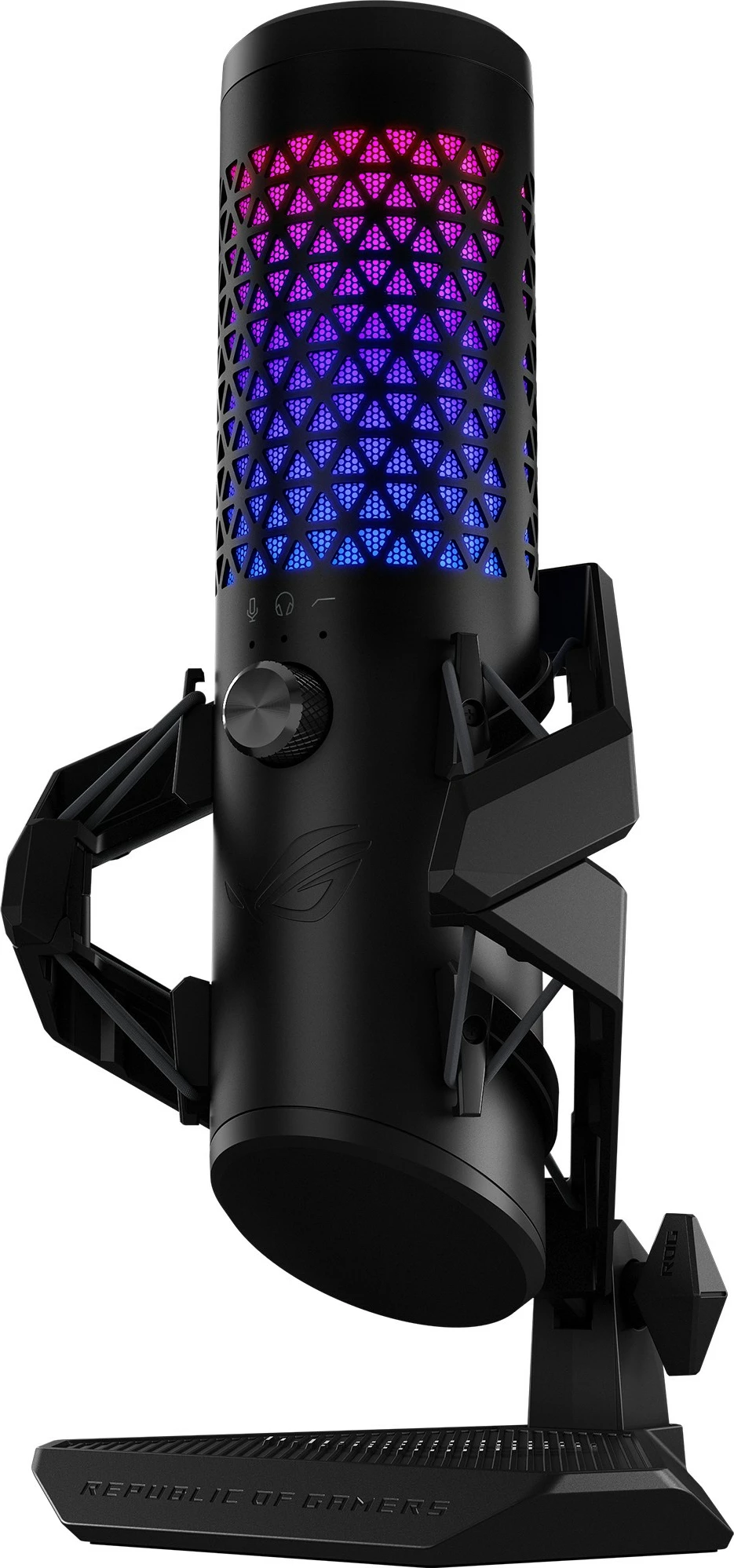 Namizni mikrofon ROG Carnyx ASUS, USB, 24-bit, 192 kHz, črn