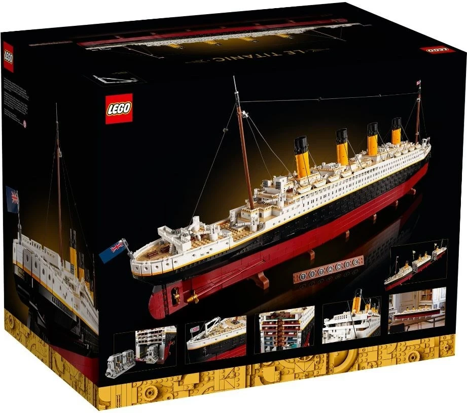 Detajlni model Titanic, LEGO 10294, za odrasle, 9090 kosov