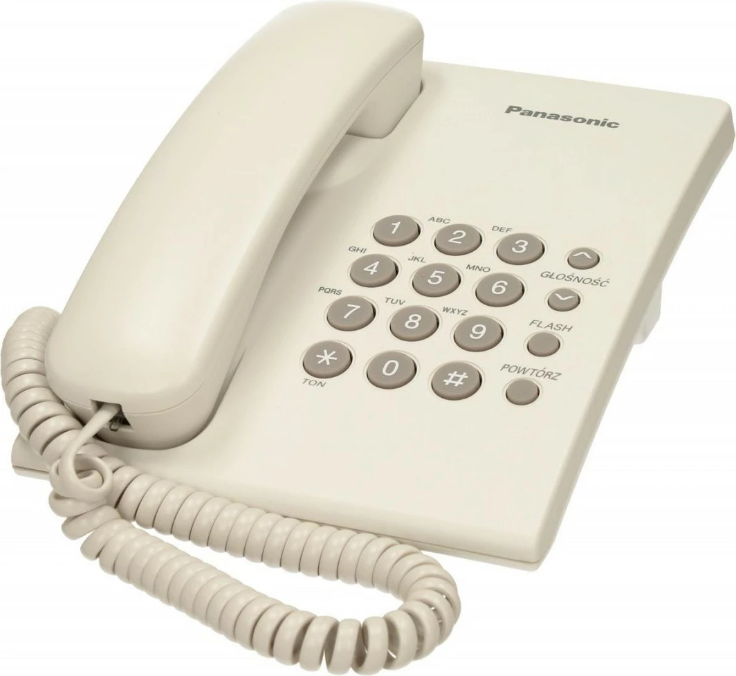 Fiksni telefon Panasonic KX-TS500 s kablom, bel