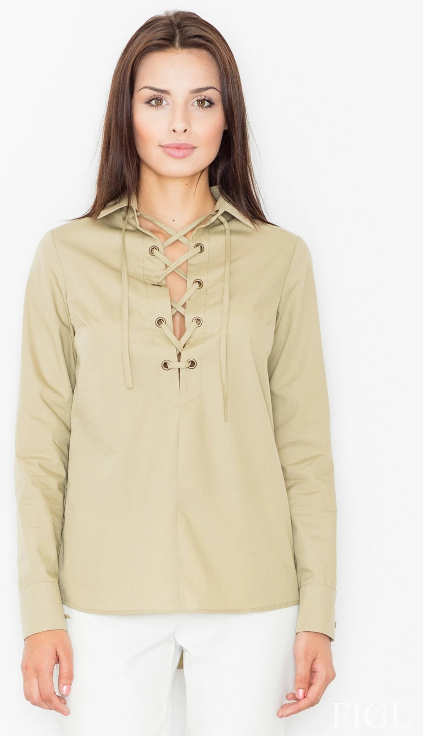 Bluza, zelena, Figl model 61510