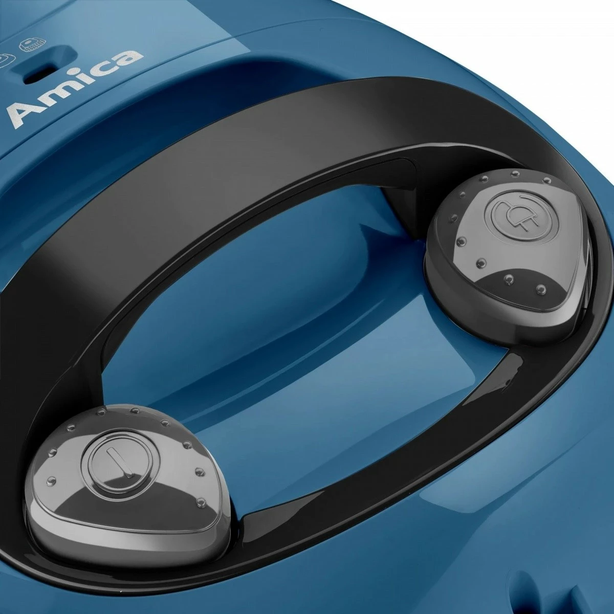 Sesalnik z vrečko, Amica ORA VM1036, 2 L, 900 W, črn/moder