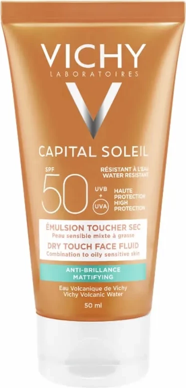 Matirni fluid za obraz, Vichy Capital Soleil Mattifying Face Fluid Dry Touch SPF50, 50 ml