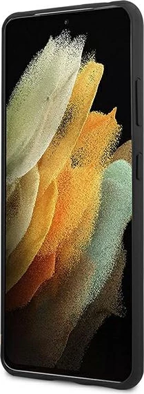 Perforiran ovitek Ferrari On Track za Samsung Galaxy S21 Ultra, črn