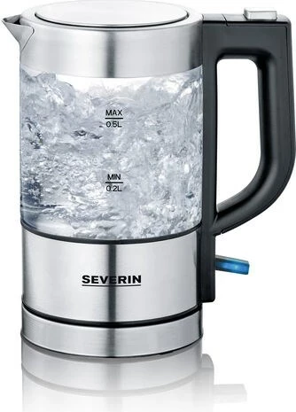 Električni ibrik 0,5 L, 1100 W, srebrn — Severin WK 3472