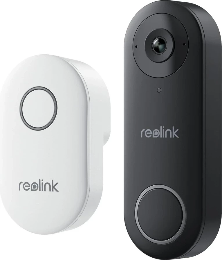 Video zvonec za vrata, Reolink D340W, 5 MP, Wi‑Fi 2.4/5 GHz, črn