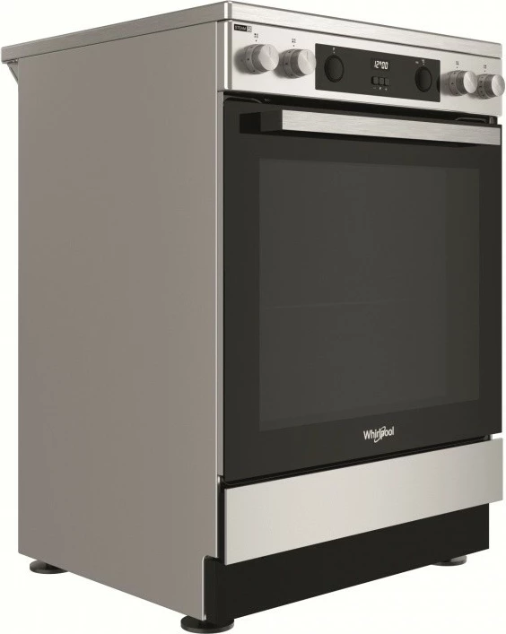 Indukcijski štedilnik s pečico Whirlpool WS68V8CCXT, 4 kuhališča, inox