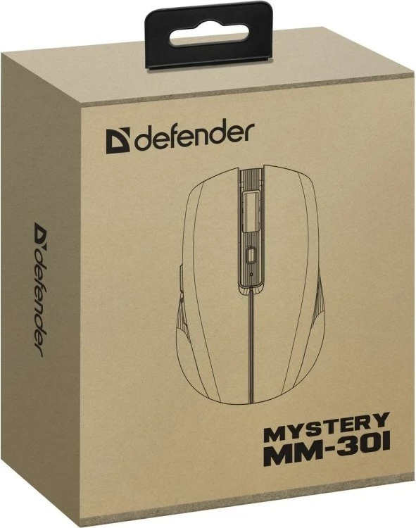 Brezžična miška Defender Mystery MM-301 RF+BT, 1600 DPI, 6 gumbov, vijolična