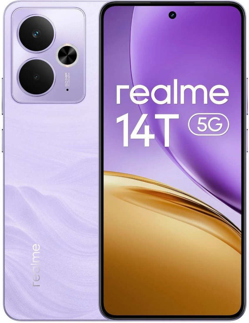 Pametni telefon Realme 14T, 8 GB, 256 GB, 5G, Lightning Purple