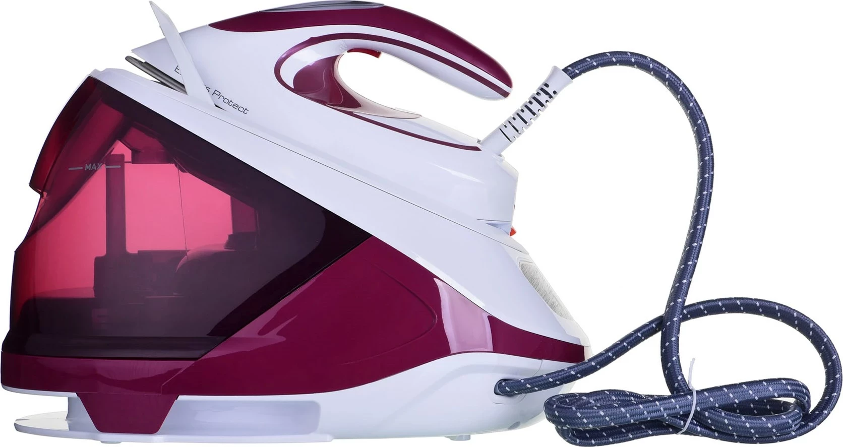 Stacija za likanje z vrhom pare, Tefal SV9201E0, 2800 W, 1,8 L, Durilium AirGlide Autoclean, bela/vijolična