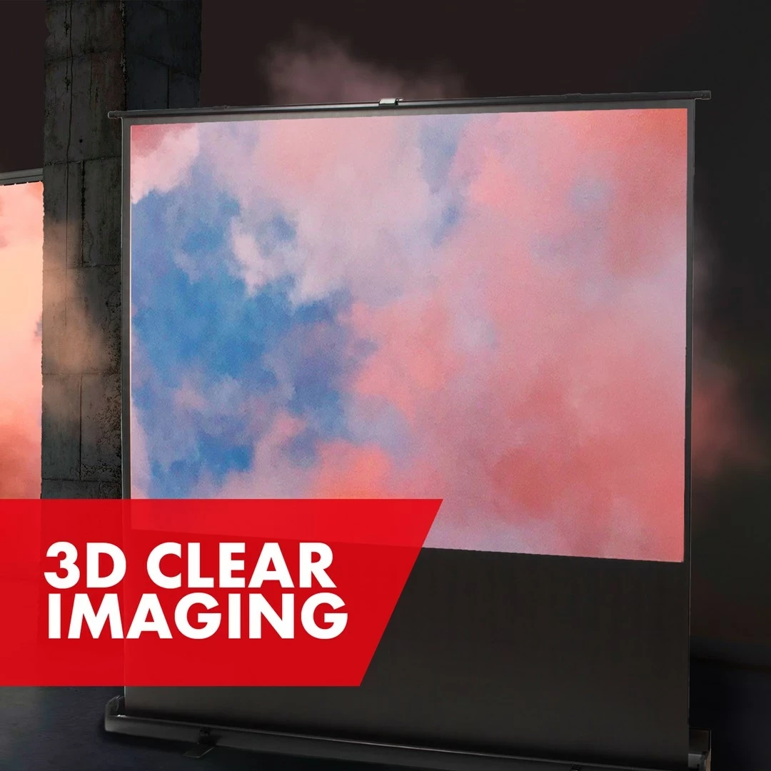 Prenosni ekran za projektor Maclean MC-210, 66 inčev, 16:9, stoječi