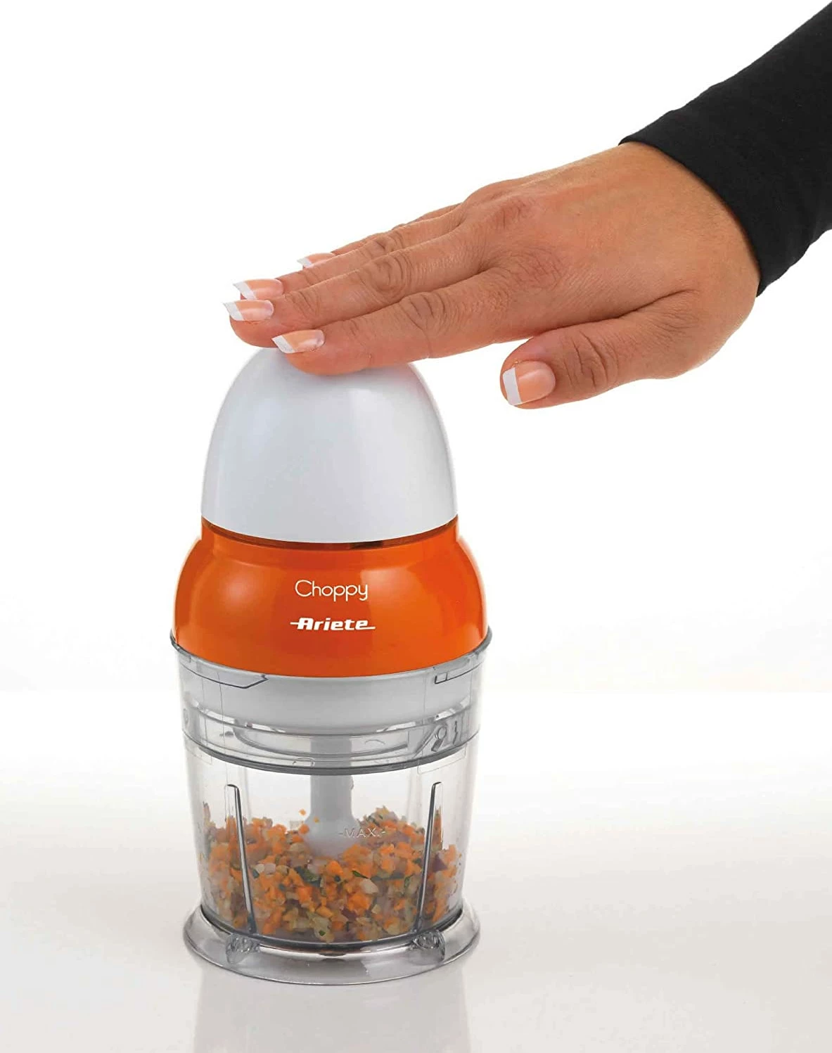 Kuhinjski sekljalnik Choppy 1836 Ariete, 250 ml, 160 W, bel/oranžen