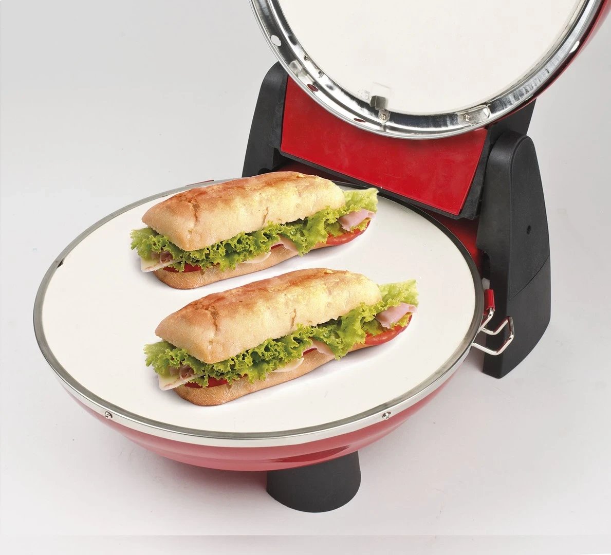 Peka za pico G3 Ferrari Pizzeria Snack Napoletana, 1 pica, 1200 W, črno-rdeča