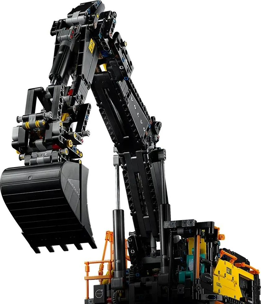 Model ekskavator hibrid Volvo EC500, LEGO Technic 42215, za odrasle, črno/rumen