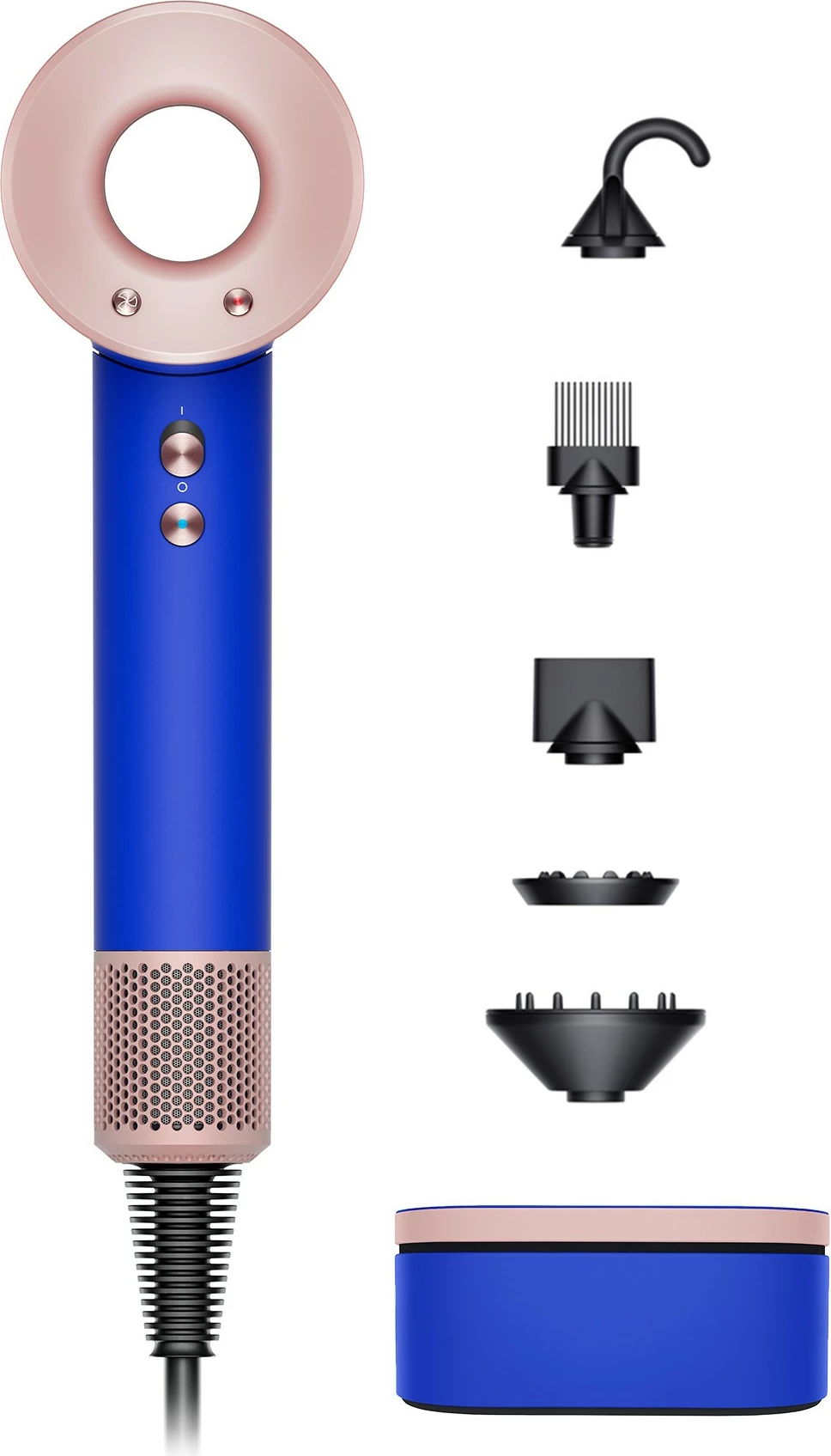 Sušilnik las Supersonic HD07, 1600 W, 4 stopnje temperature, 3 hitrosti, modro/blush