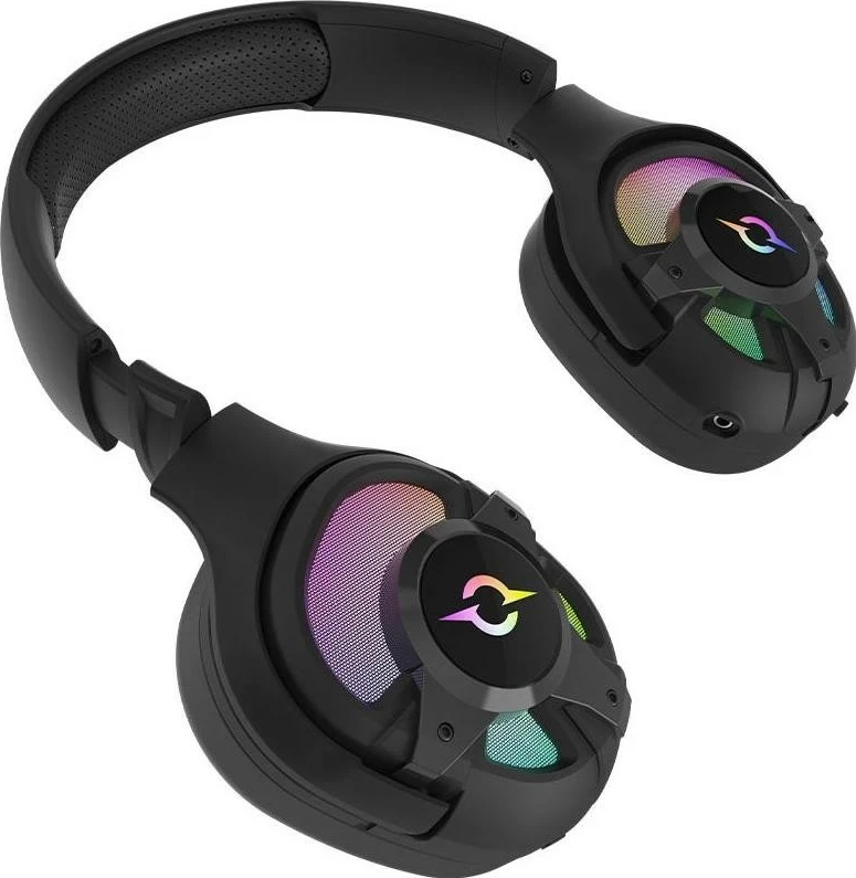 Brezžične in žične igralne slušalke AQIRYS ARA, črne