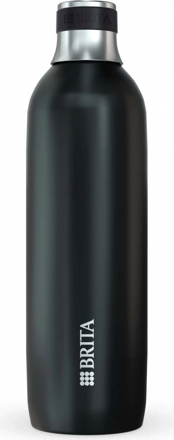 Izolirana steklenica 1 L Brita SodaTrio, črna