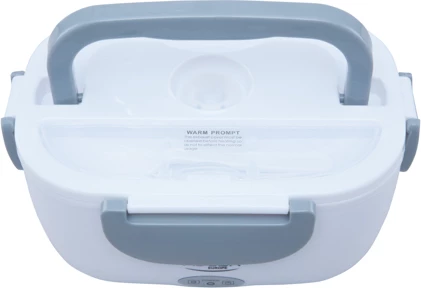 Električna posoda za kosilo Adler AD 4474, 1 L, do 50 W, 2 predelka, žlica, siva