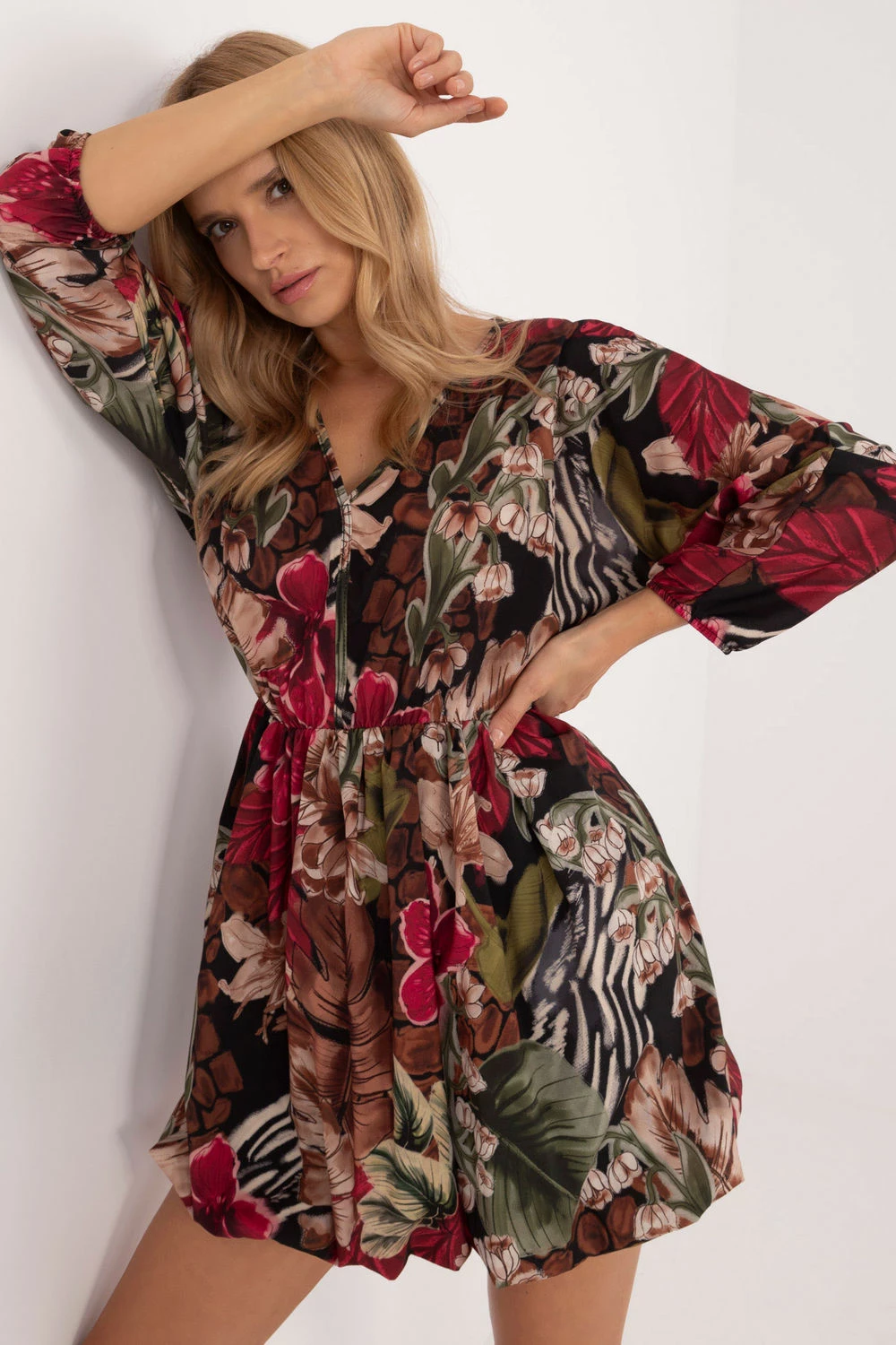Obleka za ženske Italy Moda 202012, rdeča
