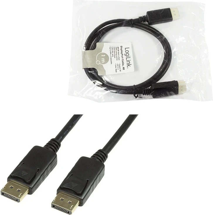 DisplayPort kabel LogiLink, 10 m, črn