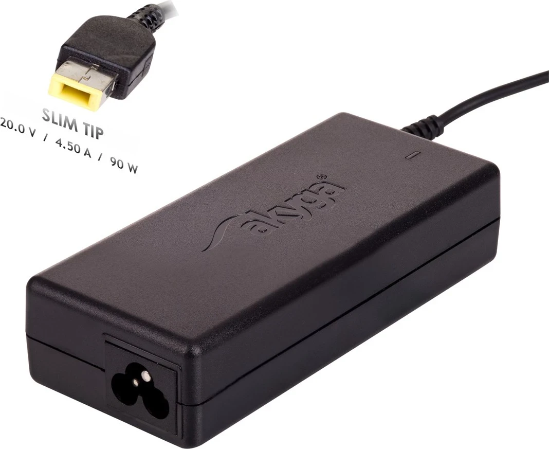 Polnilnik za prenosnik Akyga AK-ND-29, 90 W, črn