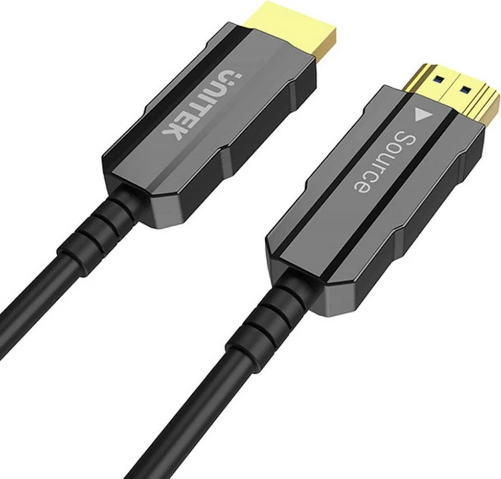 Optični HDMI kabel UNITEK C11072BK03-12M, 12 m, 4K 60 Hz, črn