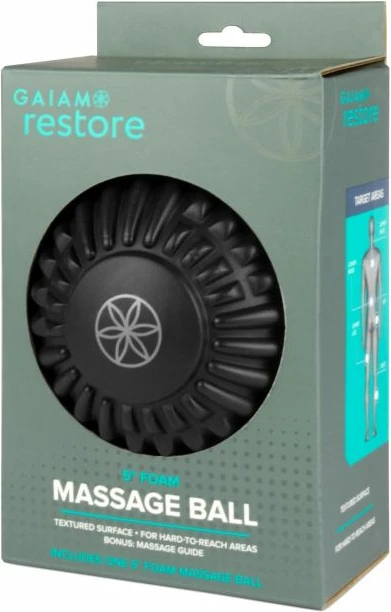 Masažna žoga z izboklinami GAIAM za moške, črna