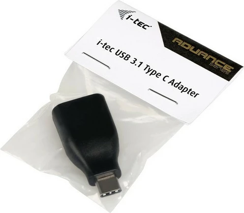 Adapter USB-C I-Tec, USB 3.1 Type-C na USB 3.0 Type-A, črn