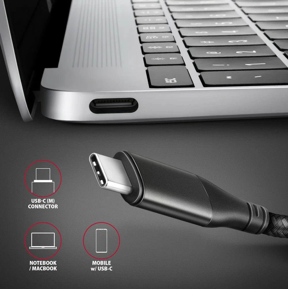 Aktivni adapter USB-C na HDMI 2.0, 25 cm, AXAGON RVC-HI2M, siv Aktivni adapter USB-C na HDMI 2.0, 25 cm, AXAGON RVC-HI2M, siv