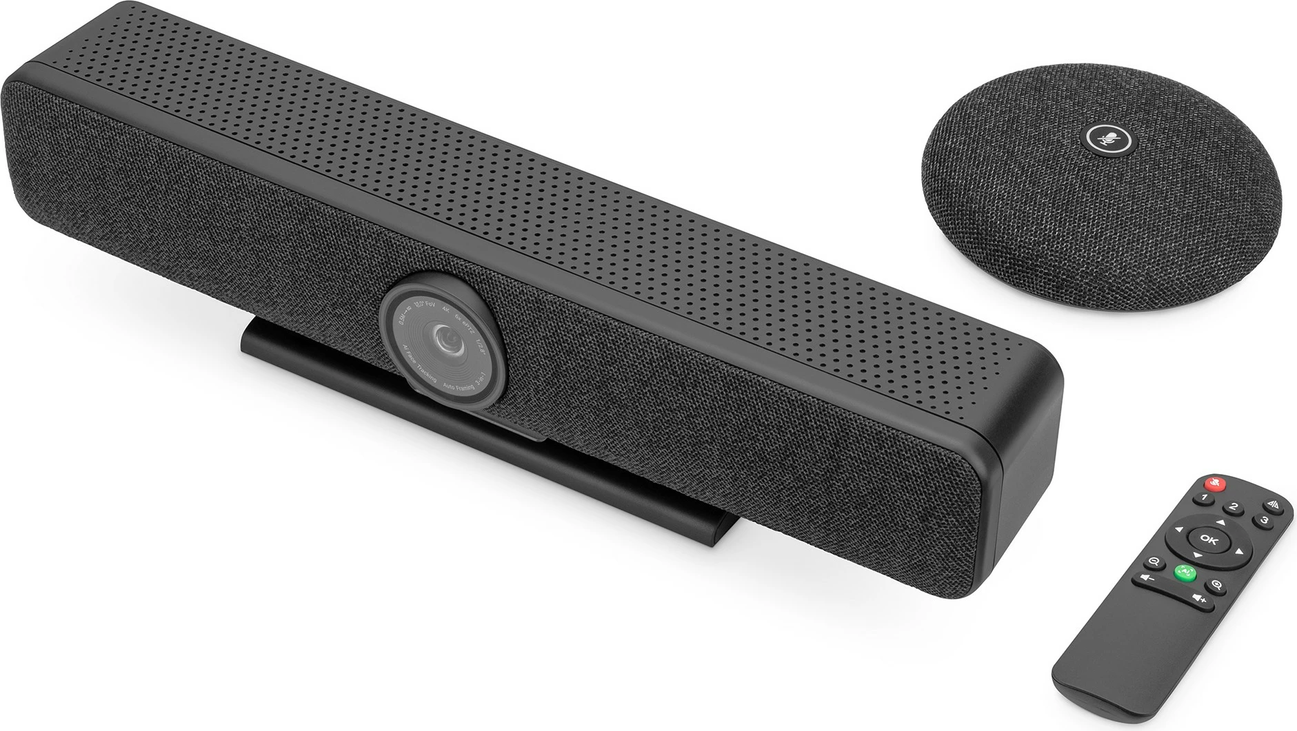 Video konferenčni sistem 4K All-In-One Pro, Digitus, 8MP, mikrofon, zvočnik, črno/siv