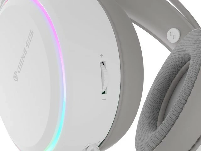 Gaming slušalke z mikrofonom Genesis Neon 613 G2 RGB, bele