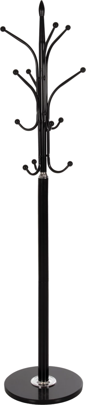 Talni obešalnik FH9573.01 kovinski 13 visečih položajev-črna Φ37x180Hcm