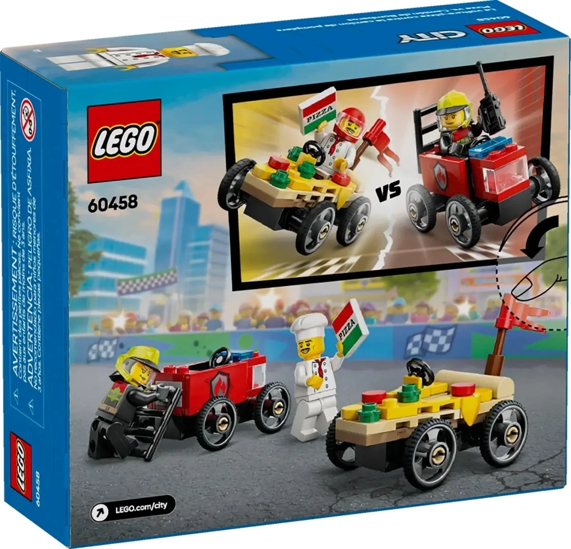 Set LEGO City Pizza proti gasilskemu tovornjaku 60458