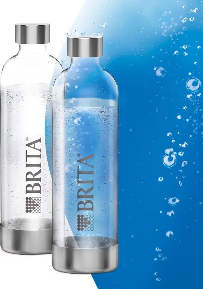 Steklenici BRITA SodaOne, 2 kosa, srebrni