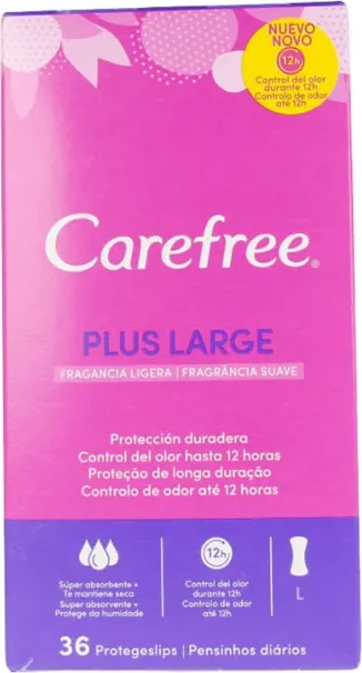 Meni dnevni vložki Carefree Plus Large, 36 kosov